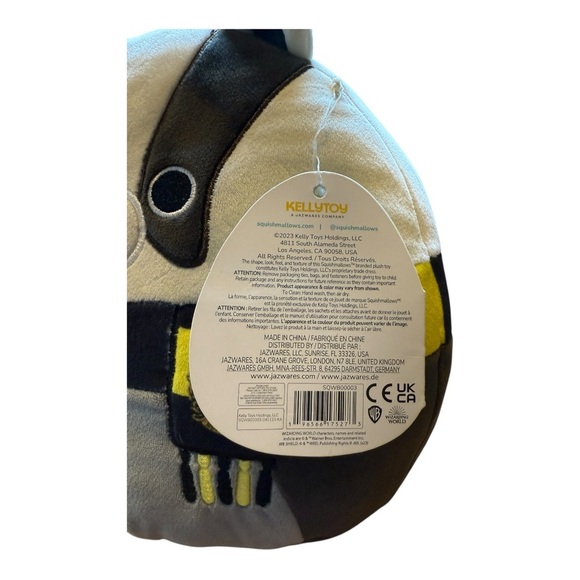 NWT Original Squishmallows Harry Potter Hogwarts House HUFFLEPUFF BADGER 8" - Picture 5 of 7